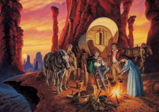 The Shadow Rising cover by Darrell K. Sweet.